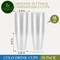 Greener Settings Clear Compostable Disposable Cups 16 Ounce [50 Cups]